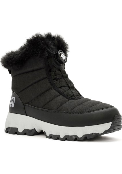 Dry Kadın Siyah Bağcıklı Kalın Tabanlı Waterproof Outdoor Bot 25WFD490114