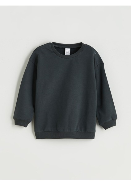 Yeni Sezon Bisiklet Yaka Erkek Bebek Sweatshirt 3'lü fiyatları