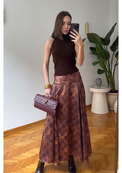 Boğazlı Yeni Sezon Atlet- Kahverengi modelleri