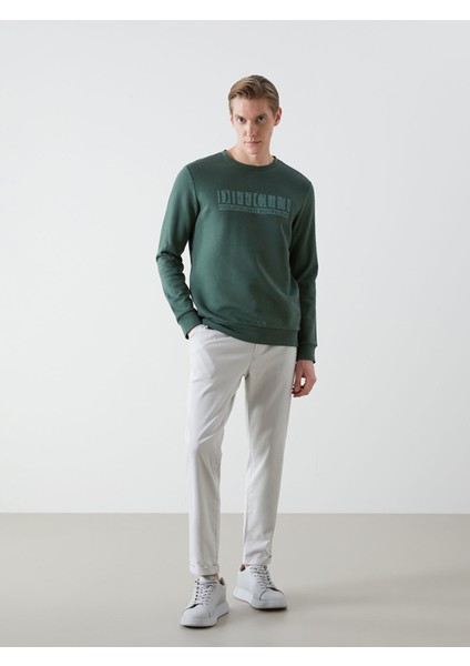 Yeni Sezon Bisiklet Yaka Baskılı Erkek Kalın Sweatshirt fiyatları