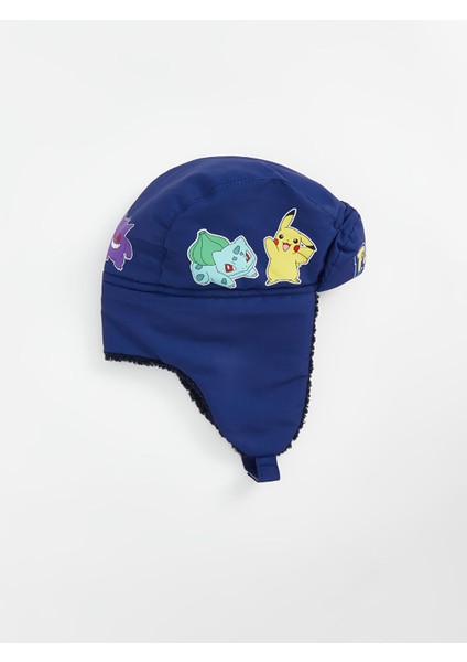 Yeni Sezon Pokemon Nakışlı Erkek Çocuk Kar Şapkası modelleri