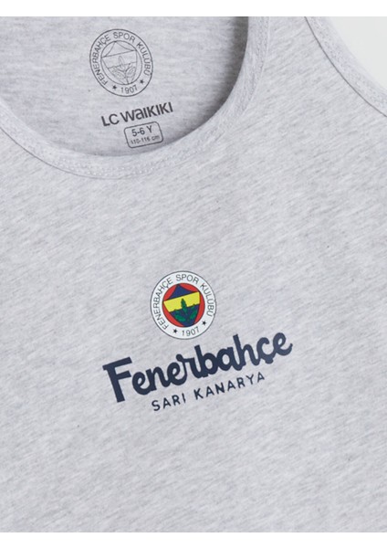 Yeni Sezon Bisiklet Yaka Fenerbahçe Baskılı Erkek Çocuk Atlet 2'li modelleri