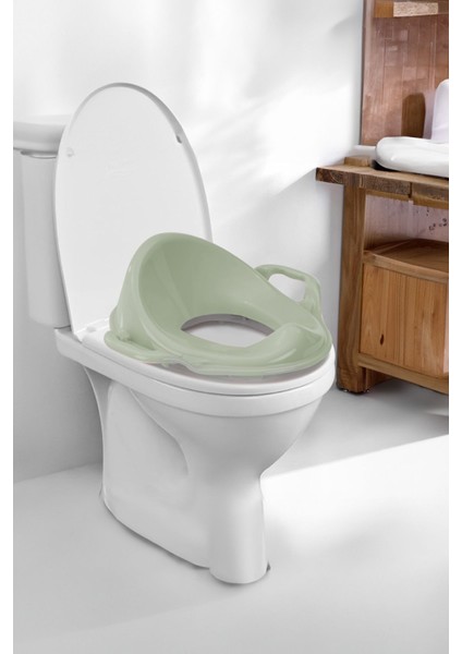 Yeşil Çocuk Oturağı ve Klozet Kapağı Adaptörü, Unisex Tuvalet Eğitimi Seti fırsatları