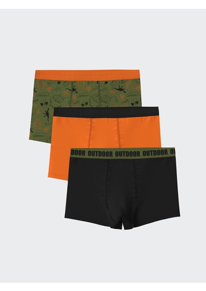 Yeni Sezon Baskılı Erkek Çocuk Boxer 3'lü