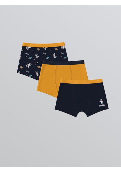 Yeni Sezon Baskılı Erkek Çocuk Boxer 3'lü