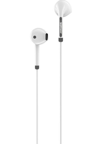 HF90-001 Jack Girişli Kablolu Kulaklık Beyaz