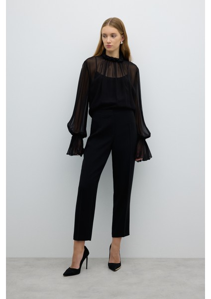 Düz Paça Pantolon Siyah K2612012_001
