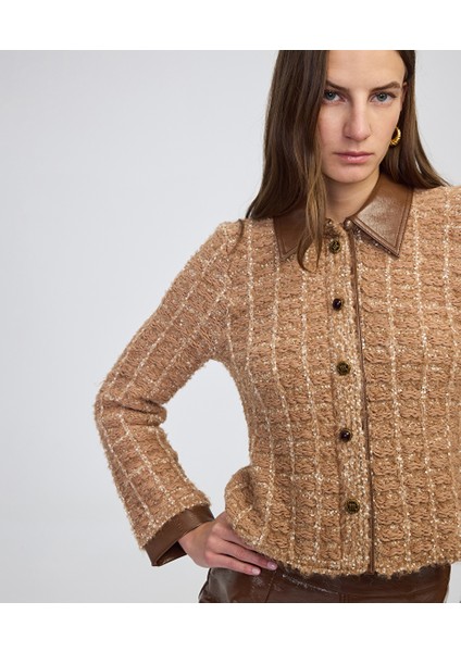 Karma Düğmeli Kontrast Yaka Ceket IW6250005099027 modelleri