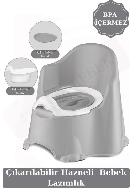 Pratik ve Taşınabilir Çocuk Tuvalet Seti, Çıkarılabilir Kapaklı Hazne, Hafif ve Kullanışlı