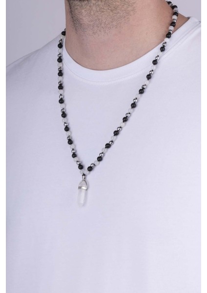 Oniks ve Tibet Akik Taşları Doğal Taş Erkek Kolye fiyatları