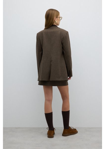 Çift Düğmeli Blazer Ceket Kahve K2616003_005 fiyatları