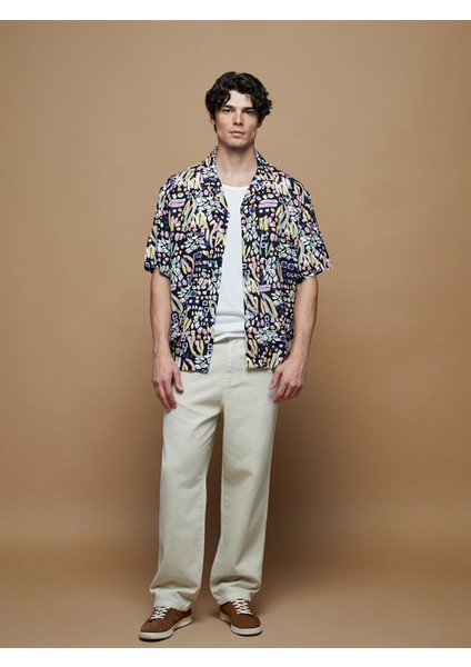 Yeni Sezon Loose Fit Kısa Kollu Erkek Gömlek modelleri