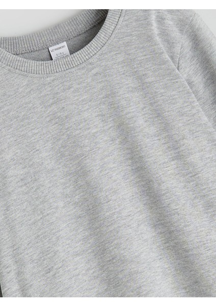 Yeni Sezon Bisiklet Yaka Erkek Çocuk Sweatshirt 2'li modelleri