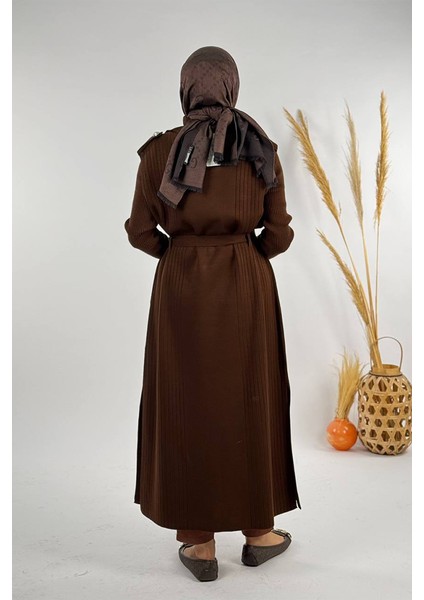 Triko Yelek 18336 Kahverengi fırsatları