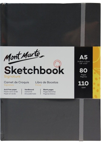 mm Ciltli Eskiz Defteri Signature 110GR A5