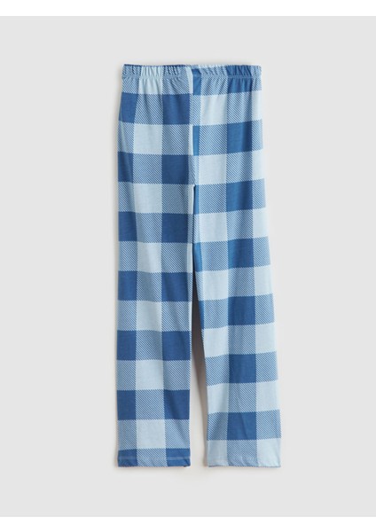 Yeni Sezon Bisiklet Yaka Erkek Çocuk Pijama Takımı modelleri