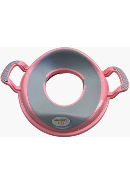 Pembe Çocuk Tuvalet Adaptörü, Destekli ve Rahat Kullanım, Eğlenceli Tasarım