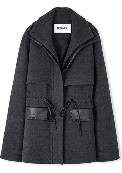 Çift Kat Yakalı Kaban IW6240008056185 indirimleri