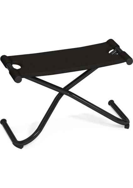 Snooze Glossy Black Çelik Kumaş Puf