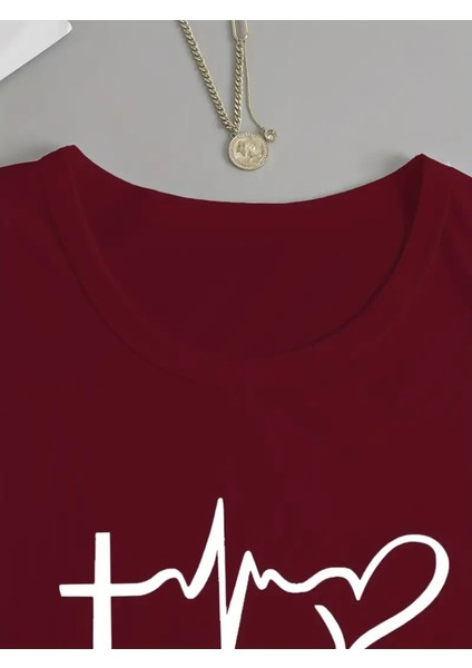 Kadın Uzun Kollu Bisiklet Yaka Desenli Vskon Bluz fırsatları