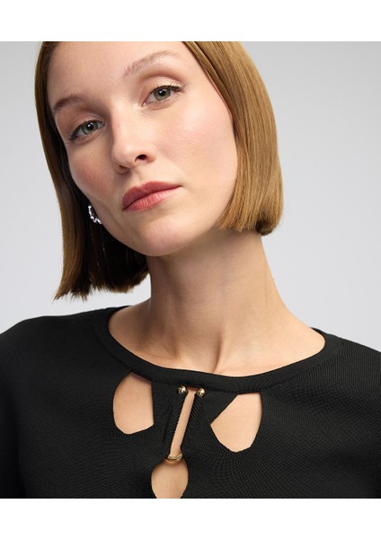 Metal Aksesuarlı Cutout Triko IW6240050285001 fiyatları