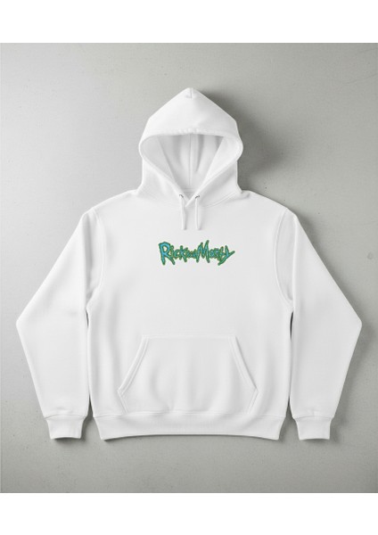 Rick And Morty Baskılı Hoodie