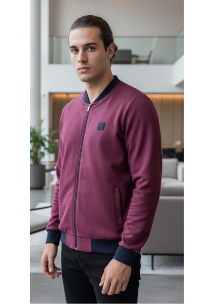 Normal Beden Bebe Yaka Fermuarlı Sweat