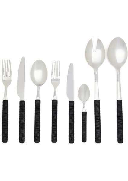 Ratan Siyah 74 Parça Çatal Bıçak Kaşık Seti