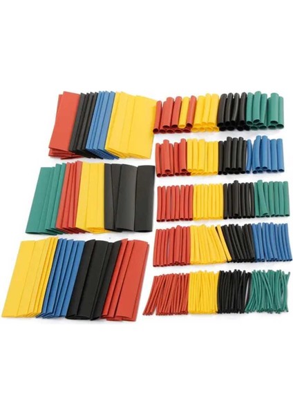 Kutulu Makaron Isı Ile Daralan Kablo Seti 328 Adet 8 Boy 5 Renk indirimleri