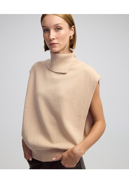 Asimetrik Yaka Süveter IW6240050304027