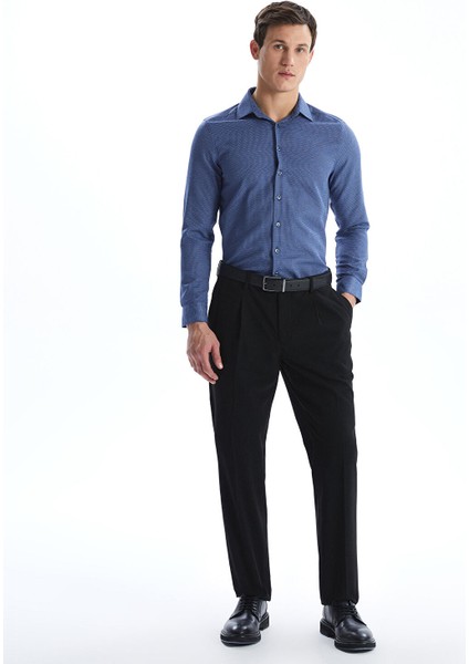 Yeni Sezon Slim Fit Uzun Kollu Armürlü Erkek Gömlek fiyatları