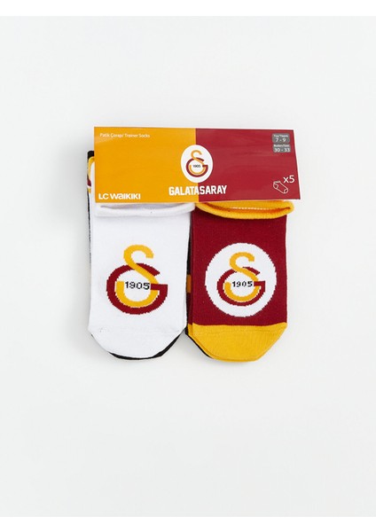 Yeni Sezon Galatasaray Desenli Erkek Çocuk Patik Çorap 5'li fiyatları