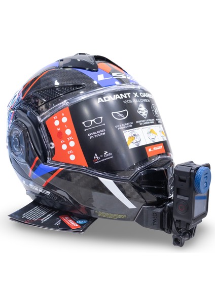 Ls 2 Advant X Kask Için Aksiyon Kamerası Kask Çene Bağlantı Aparatı Chin Mount