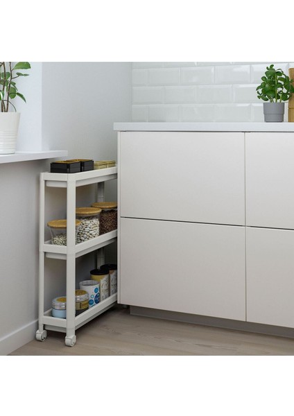 Beyaz Servis Sehpası, 54X18X71 Cm, Şık ve Fonksiyonel Tasarım fiyatları