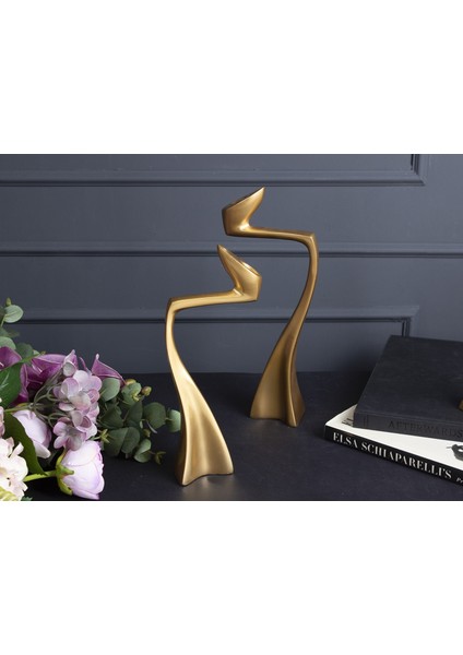Swan Şamdan 11X6X30 cm Altın Küçük Boy - 1 Adet modelleri