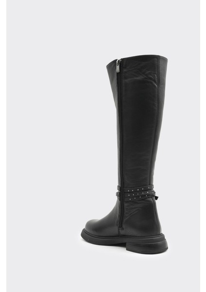 Hakiki Deri Tokalı Kadın Çizme modelleri