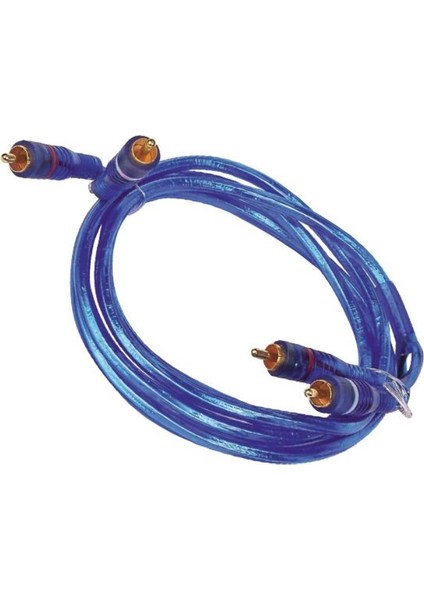 2 Rca + 2 Rca 1.6 Metre Mavi Şeffaf Kablo (10'lu Paket) fiyatları