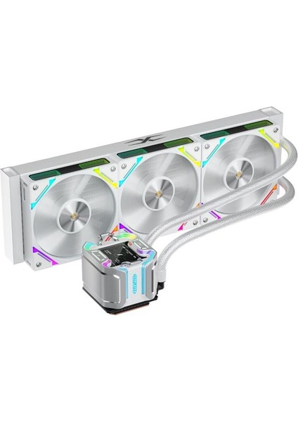 x Starshıp 360MM Beyaz Argb IPS 2.4" Dijital Ekranlı Am5 / Lga 1851, Lga 1700 Premıum Işl