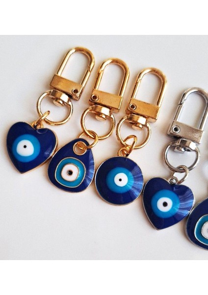 Hediyelik 6'lı Nazar Boncuklu Anahtarlık 5,5 cm modelleri