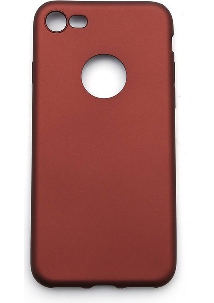 ESLIFETECH26AKSESUAR Iphone 7/8 Uyumlu Rubber Silikon Kılıf-Bordo fiyatları