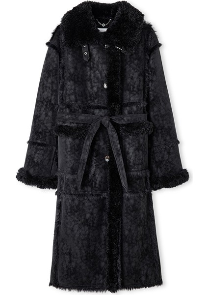 Suni Kürk Mix Kuşaklı Mont IW6250012088001 indirimleri