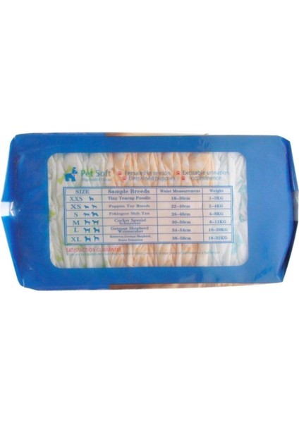 Yumuşak Köpek Alt Tuvalet Bezi Small 26-44CM 12'li, Konforlu ve Güvenli Kullanım modelleri