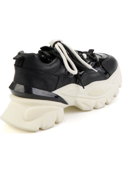 Siyah Hakiki Deri Kadın Sneaker K01480004103 modelleri