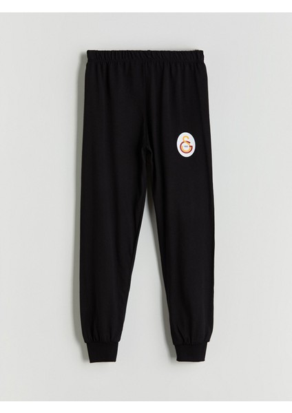 Yeni Sezon Bisiklet Yaka Galatasaray Baskılı Erkek Çocuk Pijama Takımı indirimleri