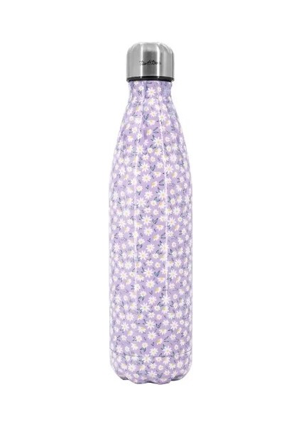 Çiçek Desenli Paslanmaz Çelik Su Şişesi 750ML