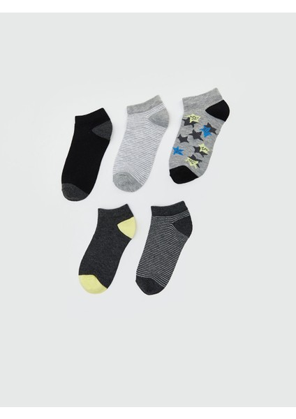 Yeni Sezon Erkek Çocuk Patik Çorap 5'li