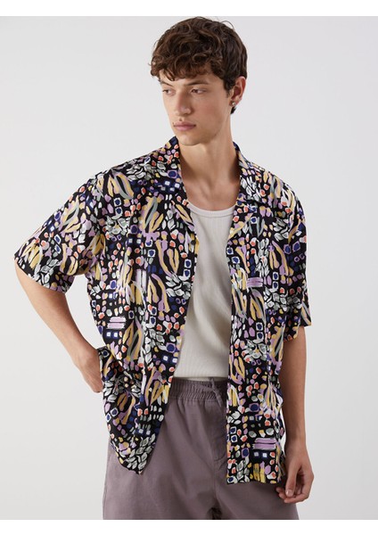 Yeni Sezon Loose Fit Kısa Kollu Erkek Gömlek