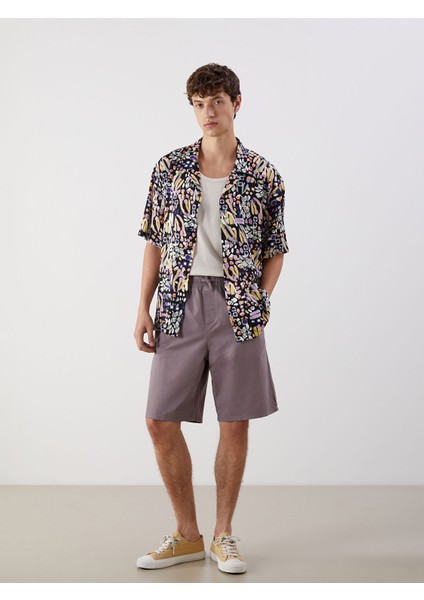 Yeni Sezon Loose Fit Kısa Kollu Erkek Gömlek fırsatları