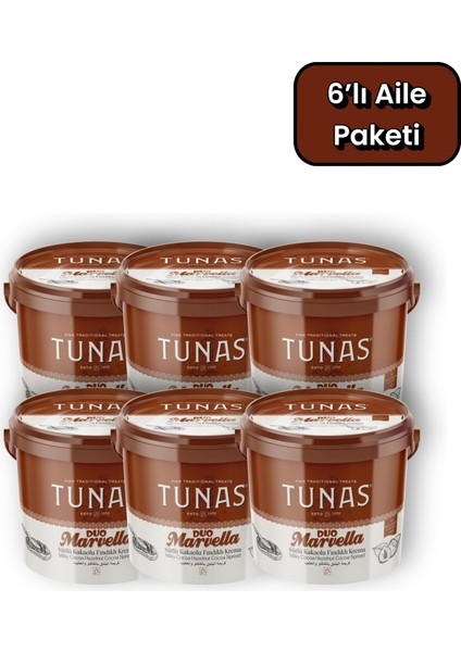 Marvella Duo 6 Adet Kakaolu Fındık Kreması (6X850=5100 Gr)