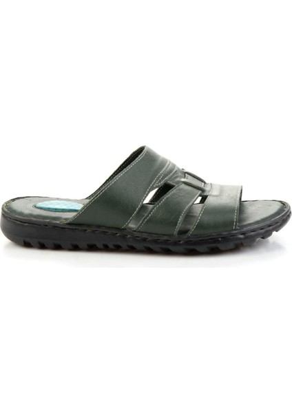 Haki Leather Erkek Terlik E04437180903